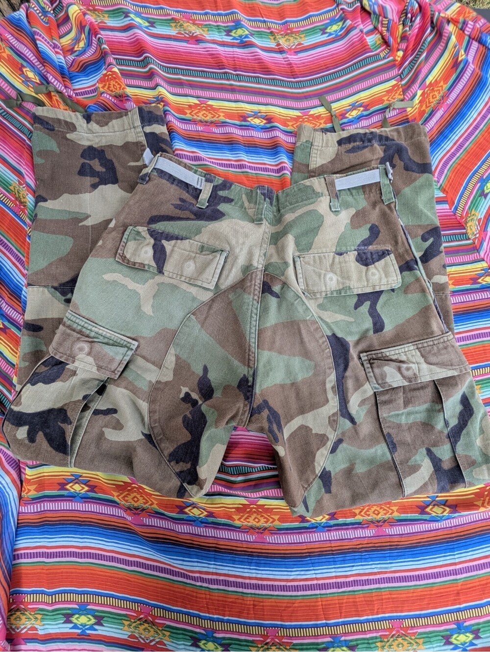 US Military Army Cargo Pants NATO  Small Short Camo Waist 27-31 Inseam 26.5-29.5